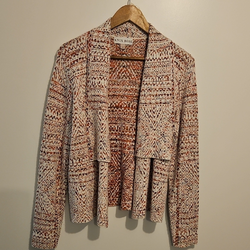 Knox Rose Multicolor Open Front Cardigan